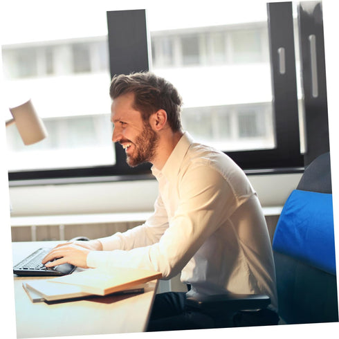 Lumbar Support Pillow Thick Memory Back Cushion for Office and Home Use Alleviates Blue Color Ergonomic Design