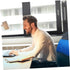 Lumbar Support Pillow Thick Memory Back Cushion for Office and Home Use Alleviates Blue Color Ergonomic Design