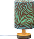 ALAZA Blue Black Zebra Texture Bedside Table Lamp for Bedroom Living Room Nightstand LED Light Lamps,Bedside Lamps