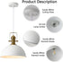 12 Inch 1 Pack Sandy White Farmhouse Pendant Lights for Kitchen Island Industrial Adjustable Height Vintage Dome