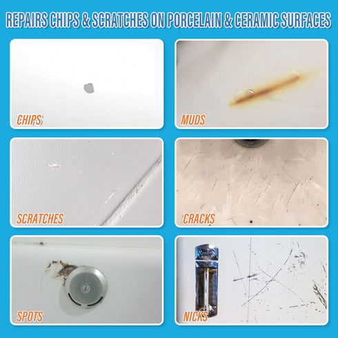 Specialty Tub and Tile Paint, High-Gloss White Quick-Dry Porcelain Paint for Tubs, Tiles, and Sinks