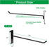 10 Inch Gridwall Hooks, 40 Pack Hanging Hooks for Retail, Home, and Workspace Organization, Displays, and Storage
