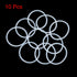 X AUTOHAUX 40mm OD Silicone O-Rings, 35.2mm ID, 2.4mm Width VMQ Seal Gasket for Pipe Repair, Pack of 10