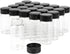 Furnido 20ml Glass Sample Vial, 20 Pcs Empty Refillable Glass Bottle with Black Screw Caps for Essential Oil Storage