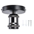 Vintage E26 E27 Lamp Socket, Black Industrial Ceiling Light Holder, Surface Mount