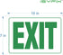 iSYFIX Exit Signs Stickers, 2 Pack, 10x7 Inch, Premium Self-Adhesive Vinyl for Indoor and Outdoor