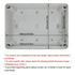 LeMotech Junction Box IP67 Waterproof Dustproof ABS Plastic Project Box for Electrical Outdoor Enclosure Gray 6.9 x 4.9 x 3 inch (175 x 125 x 75 mm)
