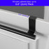 2 Pack Cabinet Door Towel Holder, Over Cabinet Towel Bar, Stainless Steel Dish Towel Holder for Cabinet Door Kicthen