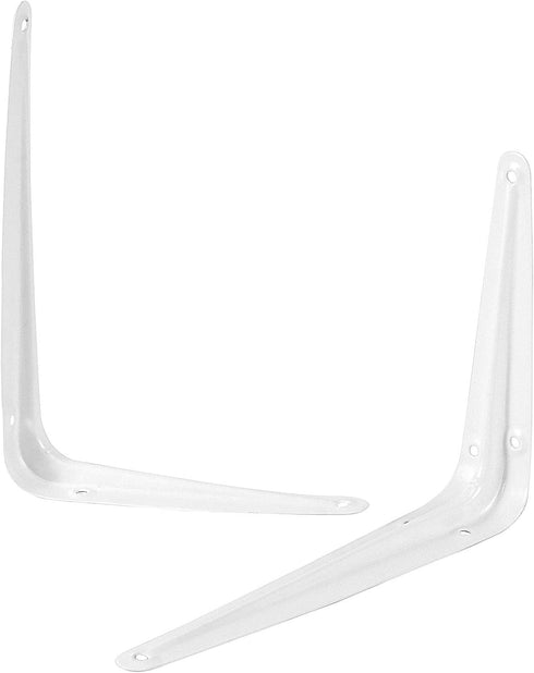 24 Pack 8 10 Inch 144 72 ZOENHOU x White Shelf Brackets, Heavy Duty L Bracket Support with Screws and Expansion Tubes