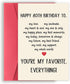 Asmallgf Sweet 80th Birthday Card for Lover, 80 Birthday Gifts for Women Men,