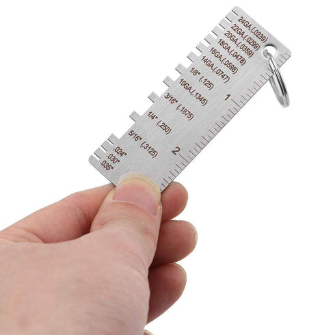 Debaishi Wire/Metal Sheet Thickness Gauge, Stainless Steel Welding Gage Inspection Tool