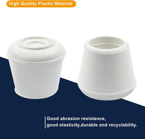 BokWin 16 3/4 Inch Pcs Chair Leg Caps Rubber End Caps Non-Slip Chair Leg Tips Caps Round Furniture Leg Floor Protectors