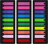 KICNIC Page Markers Sticky Index Tabs, 750 Pcs, Arrow Flag Tabs Self Adhesive for Page Marking and Highlighting