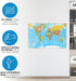 Waypoint Geographic Blue Ocean Series World Wall Map, Laminated Educational Poster, 24” H x 36” W