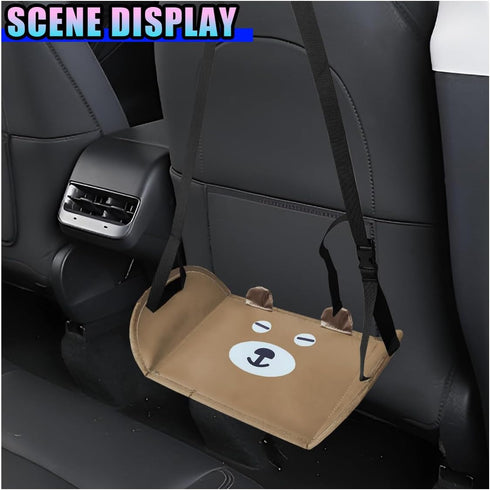 KPFILEH Hammock, Cute Car Foot Adjustable Height Automotive Seat Footrest, Vehicle Seat Extender Leg Support & Relax
