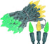 24FT 70 C6 Commercial Novelty Lights LED Christmas String Lights, Outdoor Tree Grade LED Lights, Permanent Decorations