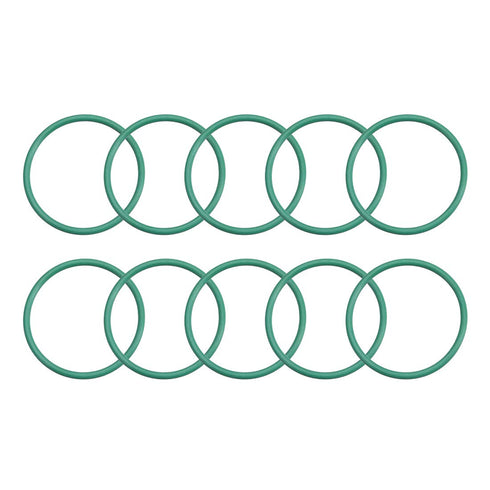 uxcell Fluorine Rubber O-Rings, 24mm OD 21mm ID 1.5mm Width FKM Seal Gasket, Green, Pack of 10 for Machinery Plumbing