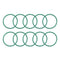 uxcell Fluorine Rubber O-Rings, 24mm OD 21mm ID 1.5mm Width FKM Seal Gasket, Green, Pack of 10 for Machinery Plumbing