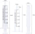 50pcs 5ml/cc Plastic Syringes with Caps, Without Rubber Stopper for Industry Lab Pet Feeding