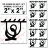 10 Pack 2"x2" Tie Down, Do Not Lift Universal OSHA Compliant Safety