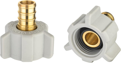 EFIELD Pex 1/2" Pex x 1/2" Female NPT Swivel Adapter, Pack of 2