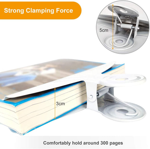 Coideal Extra Large Bulldog Clips White - 2 PCS 20cm Jumbo XL Bull Binder Paper Clip Clamps for Office