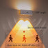 3600 3 360 LED Wall Sconce with Auto Motion Sensor, mAH Rechargeable USB Color Temperatures, Rotate Magnetic Ball LED