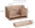 BLU MONACO Office Rose Gold Desk Organizer with Sticky Note and File Holder – Workspace Organizers Storage for Vanity