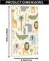 Cartoon Animal Light Switch Cover Cute Hippo Crocodile Lion Elephant And Giraffe Funny Wildlife Single Toggle Wall Plate 1 Gang Standard Receptacle Plug Cover for Boys Girls Room Nursery by Pznen