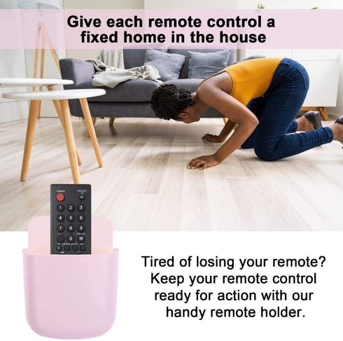 N++A 3/4/6PCS (3PCS-Yellow) TV/DVD/VCR Step Remote Control,Mobile Phone Holder Stand,Storage & Organizer Wall Holder