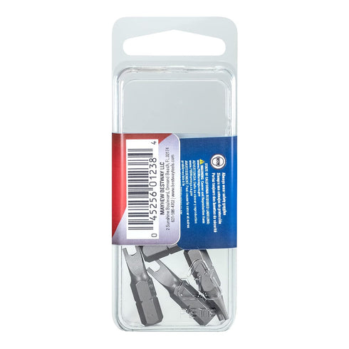 Mayhew Tools 19612-4 Square Recess Power Bit - NO. 2 x 2.75", 4-Pack