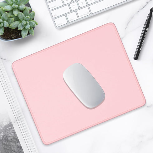 Hsurbtra Premium-Textured Mouse Pad, 10.2 x 8.3 Inch, Cute Pink Anti-Slip Waterproof Rubber Mat for Office Gaming