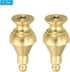 PATIKIL 2" 2 Set 1/4-27 Tall Brass Lamp Finials Cap Knob, Lamp Screw Holder Tapped for Table and Floor Lamp Shade