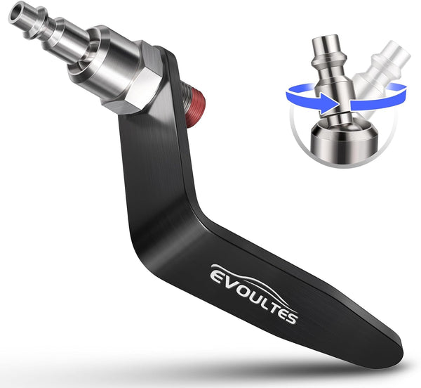 Pneumatic Tool Rafter Hook Hanger with 1/4 Inch & 360 Swivel Air Fitting, Lightweight Aluminum Holder