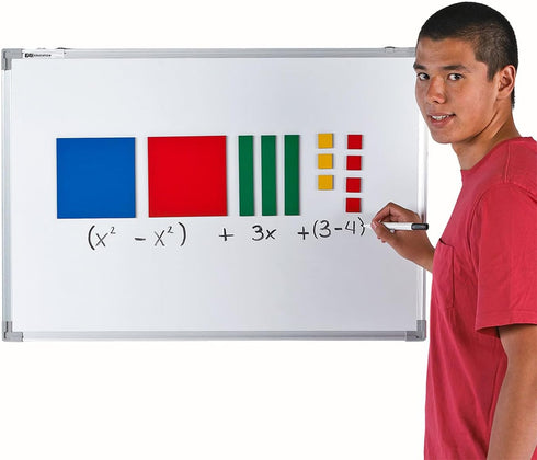 EAI Education Magnetic Demonstration Algebra Tiles - Set of 35