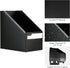 Marte Vanci Magazine File Holder 3 Pack, Plastic Folder Holder with Labels for Desk Organizer, Office Paper Storage