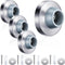 Pangda Concave Wall Door Bumper Stop, Silver Stainless Steel with 1-1/8 Inch Gray Round Rubber Protector (4 Pieces)