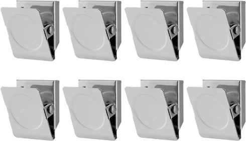 Mr. Pen Magnetic Clips, 8 Pack Silver Metal Clips, 1.2 Inch Refrigerator Magnets