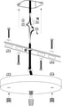 Sturkit 7.9inch Ceiling Canopy Kit with Hook, Ceiling Plate for Pendant Light with All Mounting Hardware,Black