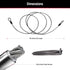 72DPF 15 1 Pack, Master Lock Steel Cable with Looped Ends, ft. Long, Black
