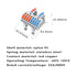 10 Pcs DIN Rail Terminal Blocks, 28-12AWG Quick Wiring Cable Connector for DIY Push-in Conductor