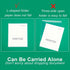 HOUYEE 100 Pack Clear Document Folder - Back to School File Folders, Waterproof, Tear-Resistant for Letter Size