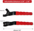 Adjustable Pin Wrench for Angle Grinder Machine,Grinder Spanner Wrench (Red)