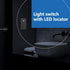 15A 120-277V, LCS2-1P-LA, LIDER Minimalist Design Matte Finish Lighted Double Switch, Combination Frameless Decorator