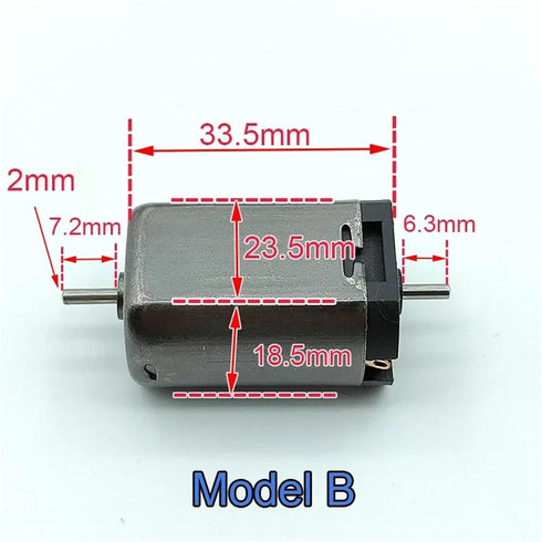 CFNXKTWBR 1pc 5 DC12-24V 10000-20000RPM Pole Rotor Dual Shaft Motor High Speed Strong Magnetic Big Motor RC Toy Railway