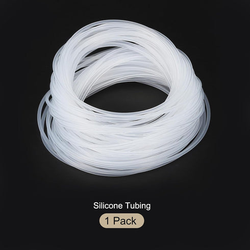 10m(33ft) 0.5mm ID x 1.5mm OD Clear Silicone Tubing for Pump Siphoning Draining Irrigation Brewing