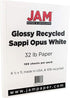 JAM Paper 8 1/2 x 11 Glossy Paper - 32 lb 2-Sided White - 100/Pack by JAM Paper