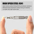 Hymnorq M5 x 0.8 Metric HSS 4341 Combination Drill and Tap Bit Set, 5pcs