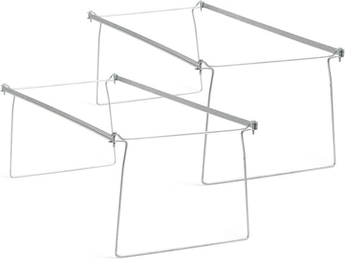 Smead Steel Hanging File Folder Frame, Letter Size, Adjustable Length 23" to 27", Gray