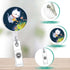 Yecitona Retractable Badge Reel Cute Badge Holder with Alligator Clip Nurse Name Decorative Badge Reels on ID Card